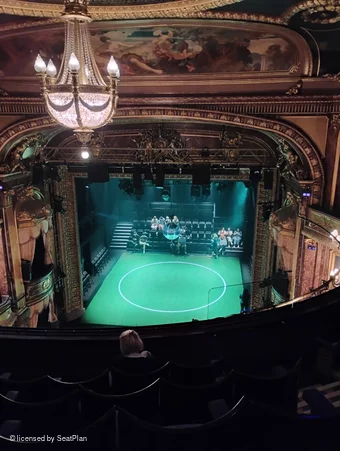 Theatre Royal Haymarket Upper Circle E8 view from seat photo
