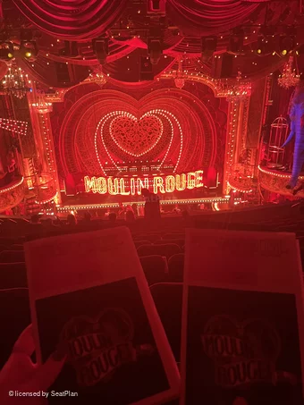 Al Hirschfeld Theatre Mezzanine K109 view from seat photo