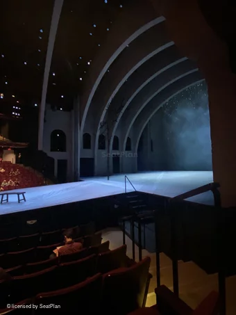 Vivian Beaumont Theater Orchestra J513 view from seat photo