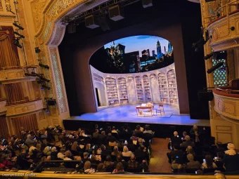 James Earl Jones Theatre Mezzanine B12 view from seat photo