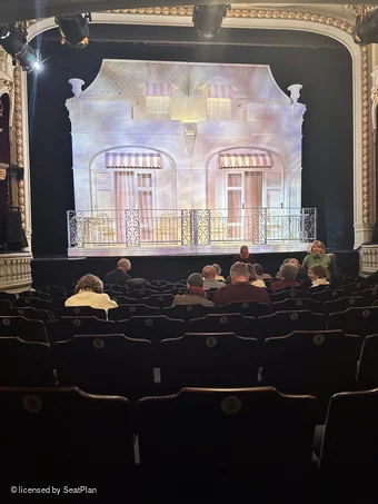 Ambassadors Theatre Stalls K12 view from seat photo