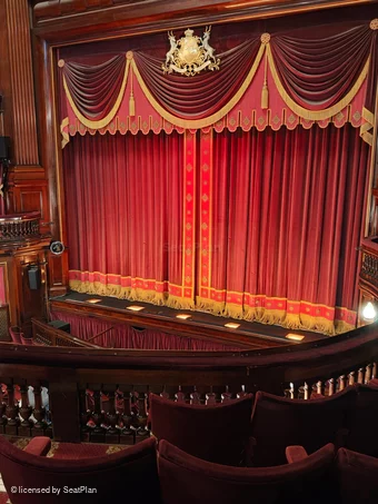 St Martin's Theatre Dress Circle D19 view from seat photo