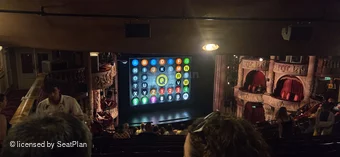 Shaftesbury Theatre Royal Circle M34 view from seat photo