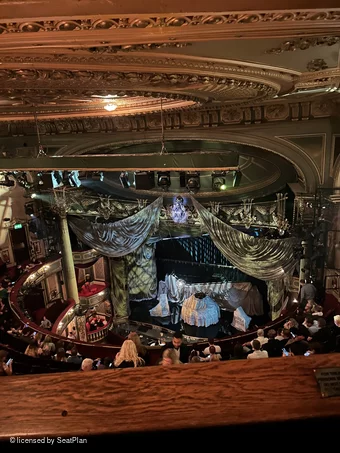His Majesty's Theatre Balcony B6 view from seat photo