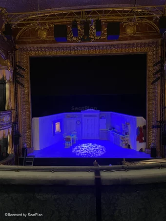 Theatre Royal Haymarket Royal Circle B13 view from seat photo