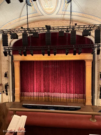 Majestic Theatre Front Mezzanine B111 view from seat photo