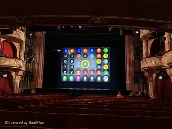 Shaftesbury Theatre Stalls S15 view from seat photo