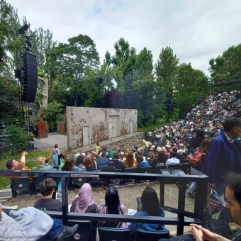 Regent's Park Open Air Theatre Upper Right L58 view from seat photo