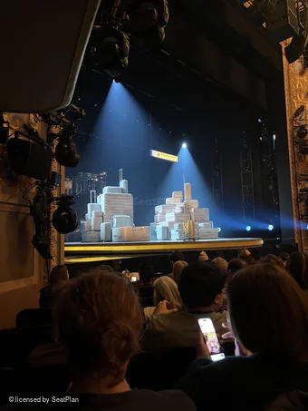 Longacre Theatre Orchestra G14 view from seat photo