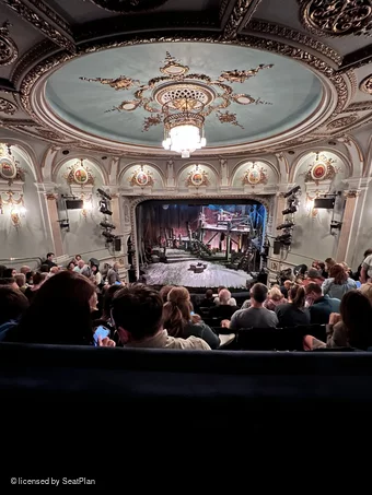 Ambassadors Theatre Circle H6 view from seat photo
