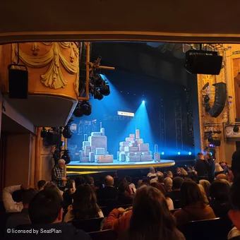 Longacre Theatre Orchestra N22 view from seat photo