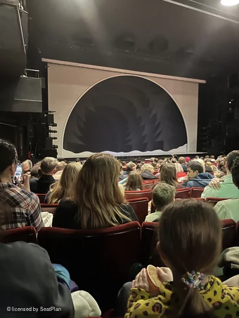 Peacock Theatre Stalls S33 view from seat photo