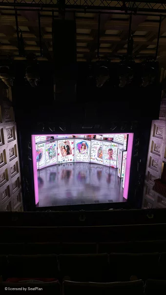 Savoy Theatre Upper Circle E16 view from seat photo