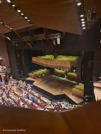 Barbican Theatre Upper Circle A6 view from seat photo