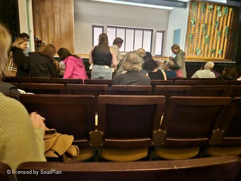 Hudson Theatre Orchestra G107 view from seat photo