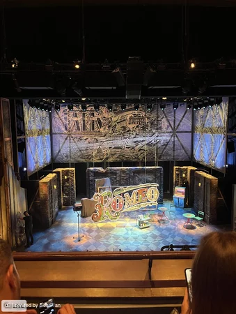 Stephen Sondheim Theatre Mezzanine BB112 view from seat photo