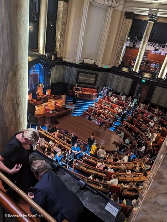 London County Hall South Gallery C14 view from seat photo