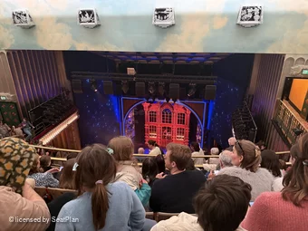 Savoy Theatre Upper Circle K8 view from seat photo