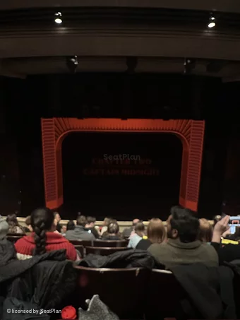 Marquis Theatre Mezzanine G110 view from seat photo