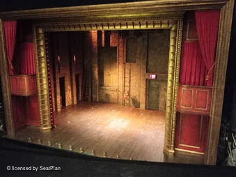 Trafalgar Theatre Dress Circle A8 view from seat photo