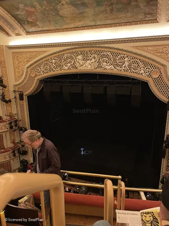 James Earl Jones Theatre Balcony D2 view from seat photo