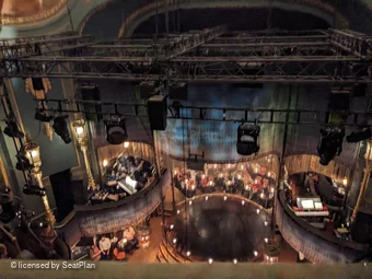 Playhouse Theatre Upper Circle D7 view from seat photo