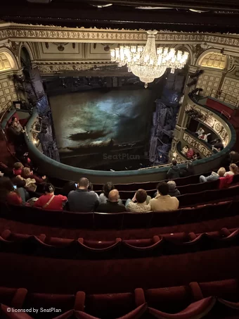Sondheim Theatre Grand Circle H25 view from seat photo