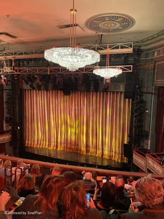 Broadhurst Theatre Mezzanine J12 view from seat photo