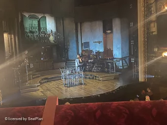 Lyric Theatre Dress Circle A22 view from seat photo