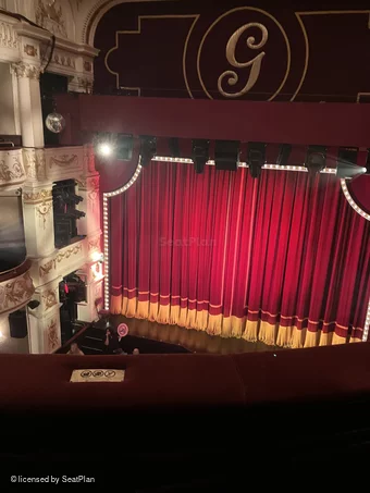 Garrick Theatre Grand Circle B8 view from seat photo
