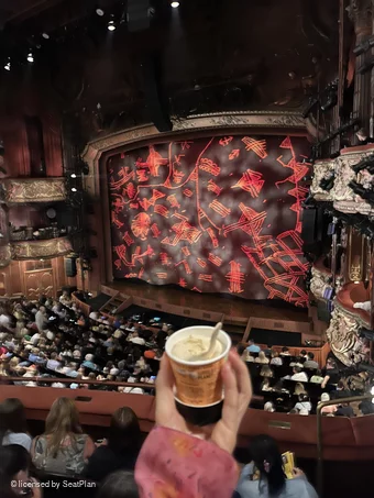 Lyceum Theatre Royal Circle C5 view from seat photo