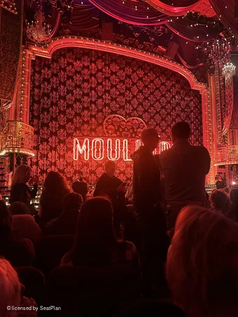 Al Hirschfeld Theatre Orchestra L3 view from seat photo