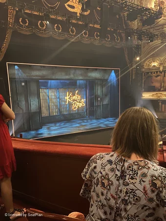 London Coliseum Dress Circle B53 view from seat photo