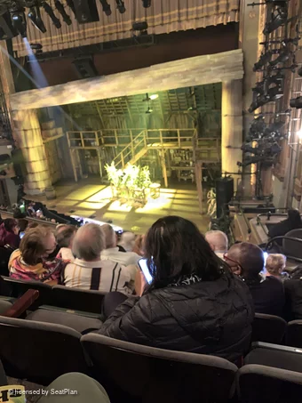 Nederlander Theatre Mezzanine F26 view from seat photo