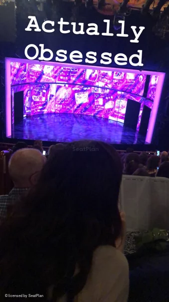 August Wilson Theatre Mezzanine K114 view from seat photo