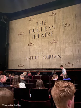 Duchess Theatre Stalls G6 view from seat photo