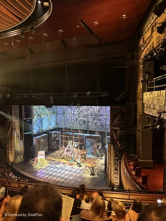 Stephen Sondheim Theatre Mezzanine FF16 view from seat photo