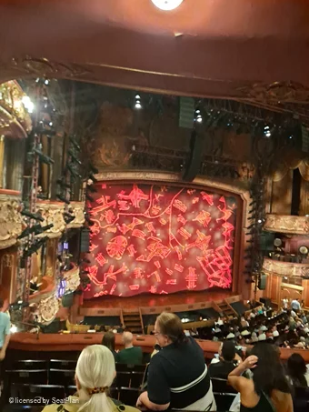 Lyceum Theatre Royal Circle G47 view from seat photo