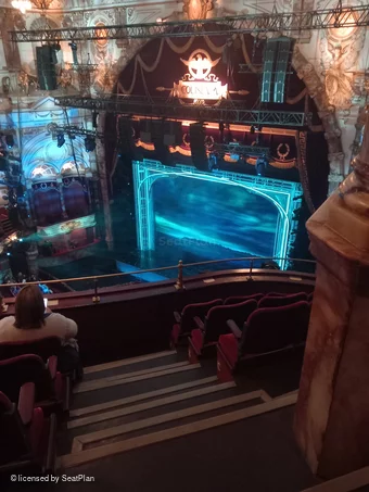 London Coliseum Balcony E1 view from seat photo