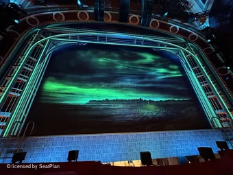 Broadway Theatre Orchestra C110 view from seat photo