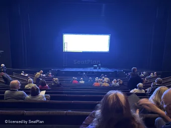 Barbican Theatre Stalls R25 view from seat photo