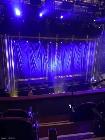 Lena Horne Theatre Front Mezzanine D10 view from seat photo