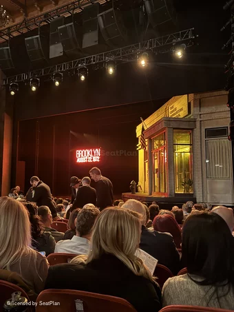 August Wilson Theatre Orchestra M12 view from seat photo