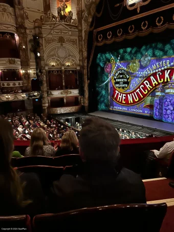 London Coliseum Dress Circle D2 view from seat photo