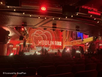 Al Hirschfeld Theatre Orchestra S21 view from seat photo