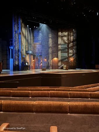 Barbican Theatre Stalls F34 view from seat photo