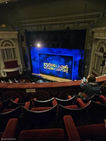 Edinburgh Playhouse Balcony D6 view from seat photo