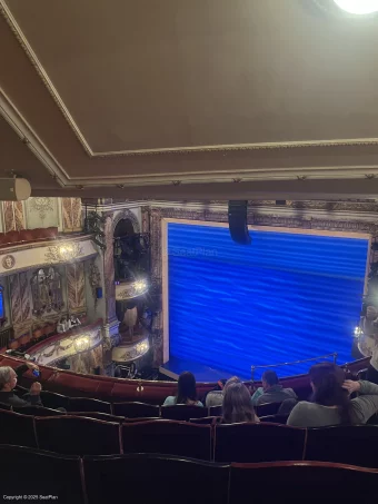 Novello Theatre Grand Circle F1 view from seat photo