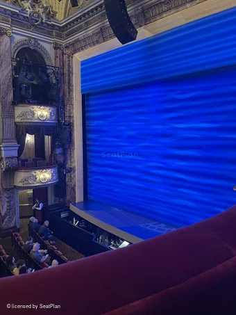 Novello Theatre Dress Circle AA8 view from seat photo