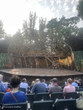 Regent's Park Open Air Theatre Lower Centre G23 view from seat photo